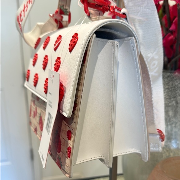 Betsey Johnson White and Red strawberry Mini Bag - Picture 4 of 10